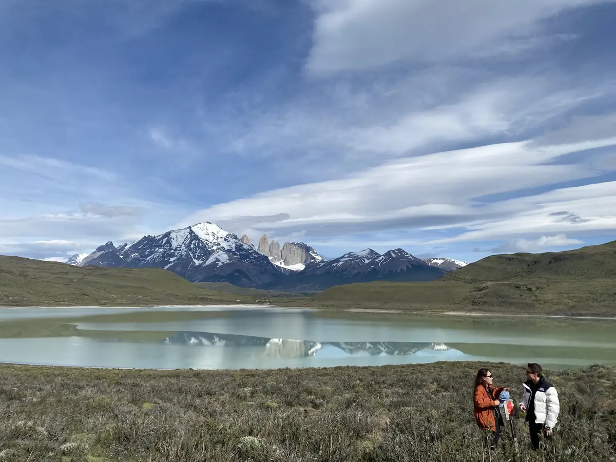 Camino hacia el macizo del Paine